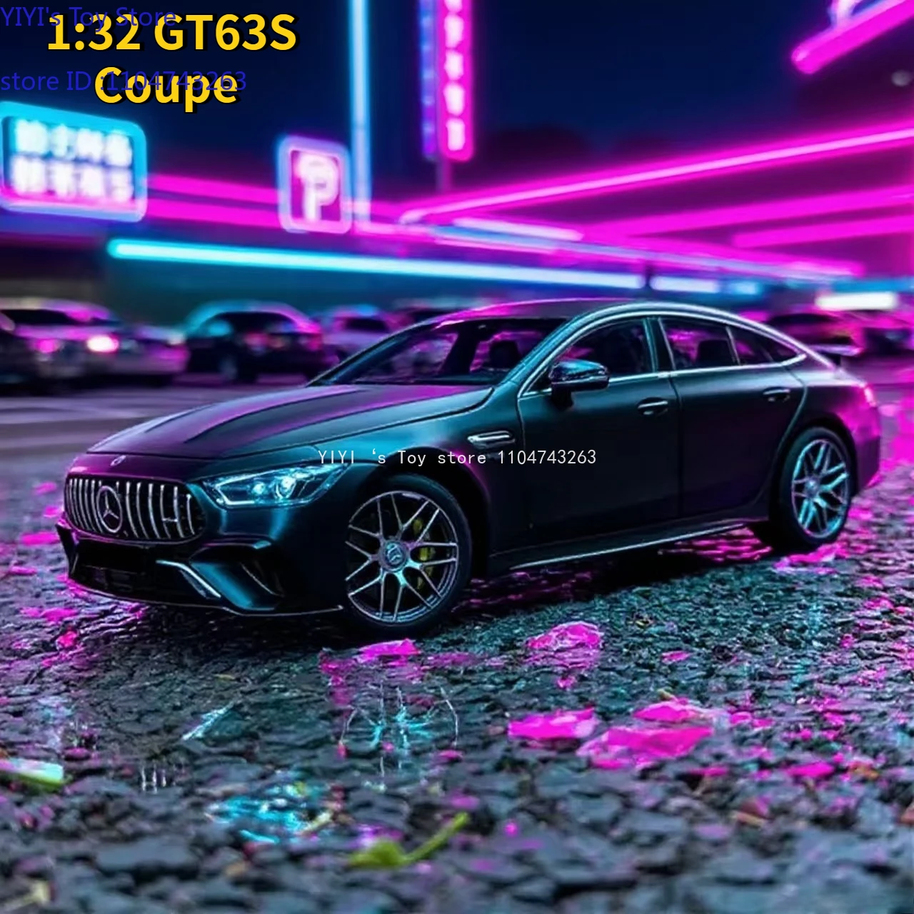 

1:32 GT63S Coupe Alloy Car Model Diecasts Metal Toy Vehicle Car Model Collection Sound and Light High Simulation Childrens Gifts