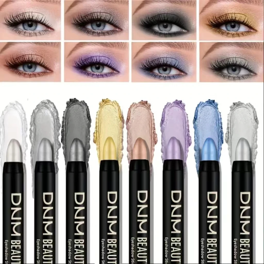 15 colors Shimmering Clear burst flash diamond Ice lying silkworm pen eyeshadow stick pearl