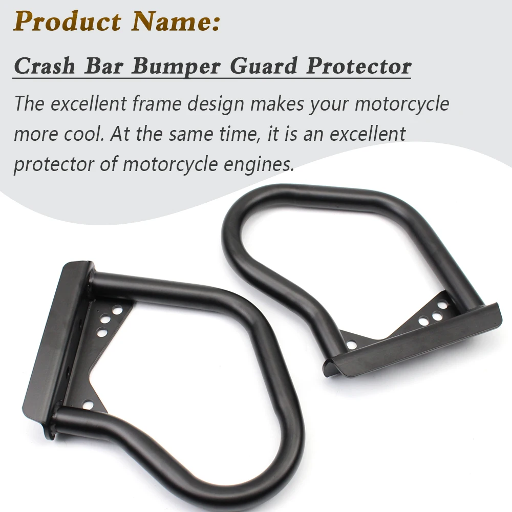 Black Engine Guard Crash Protector For Moto Guzzi V7 II V7III Fall Protection Bar Guzzi V9 Series Motorcycle Accessories