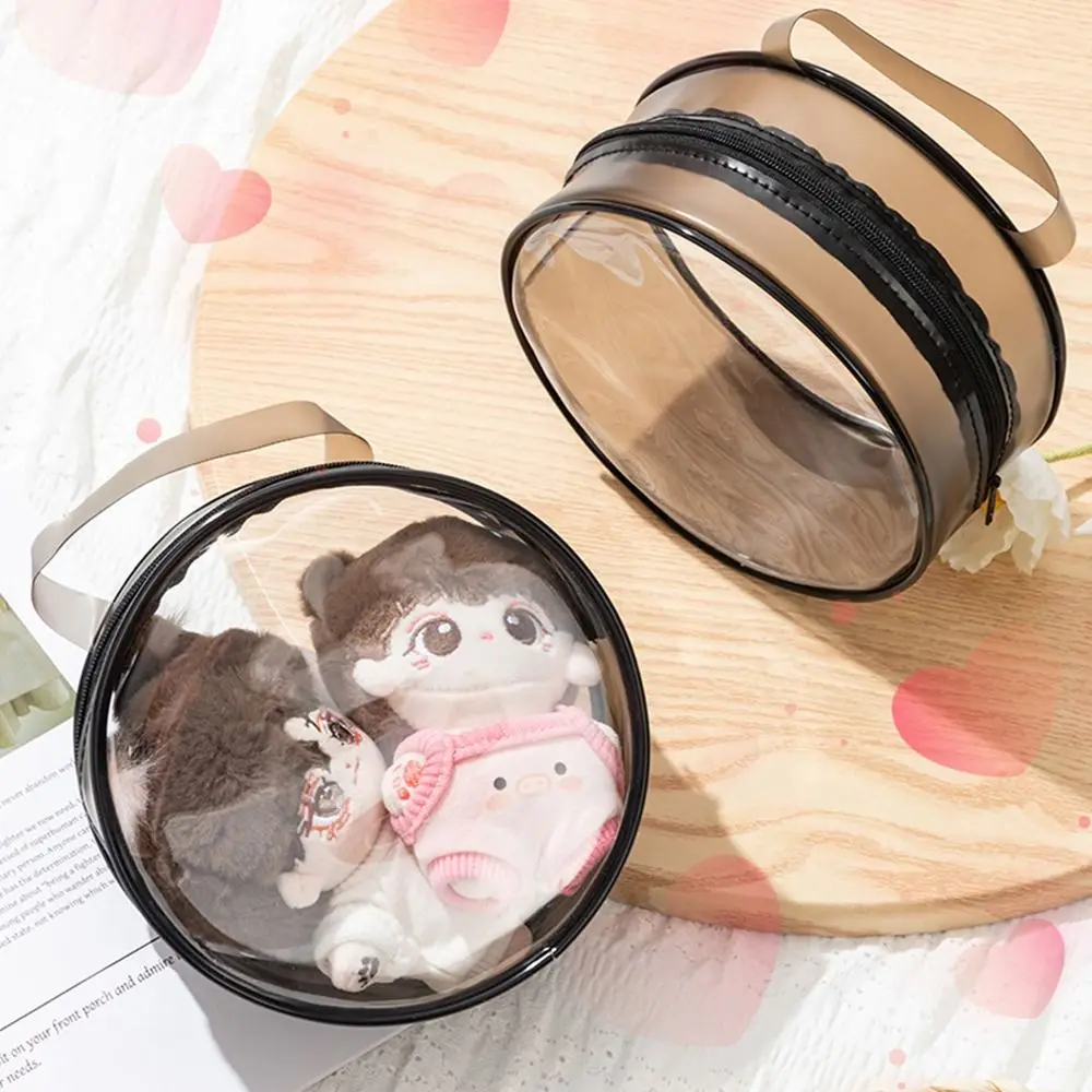 Dustproof Doll Outdoor Bag Doll Accessories Bag Decoration Toy Display Tote Bag Clear Transparent PVC Cosmetic Storage Case