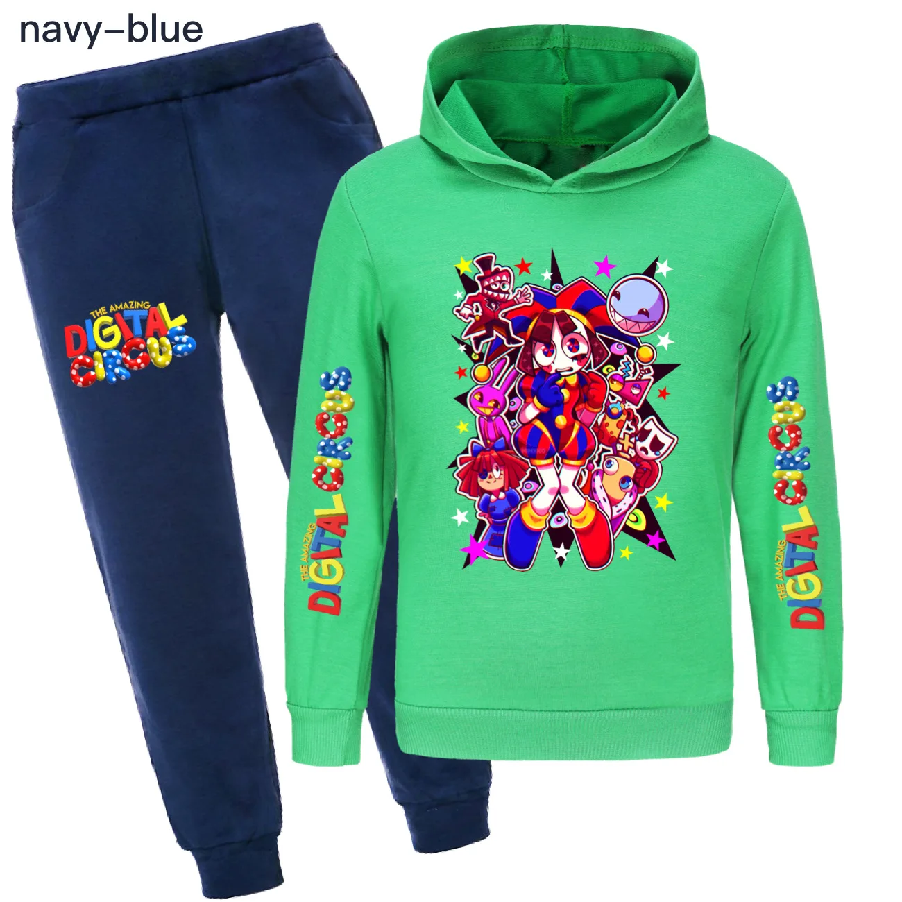 Cartoon The Amazing Digital Circus merch Clothing Suit Spring Autumn Boys Girls Clothes Kids Sport Hoodies Pants Sets Tracksuits