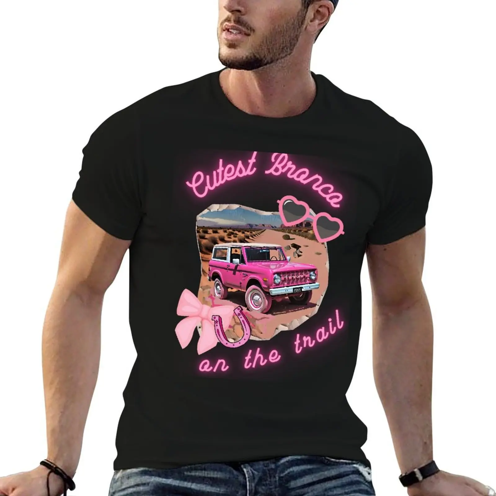 

Cutest Bronco on the Trail T-Shirt man graphic t shirt t shirts with prints T-Shirt
