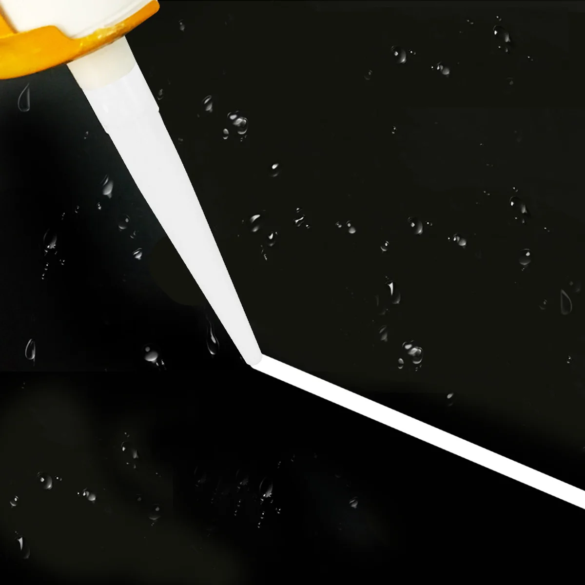 

100 pcs Glass Caulking Nozzle Plastic Tube Supplies Disposable Tip For Window Door Installation Tile Repair Wide Application