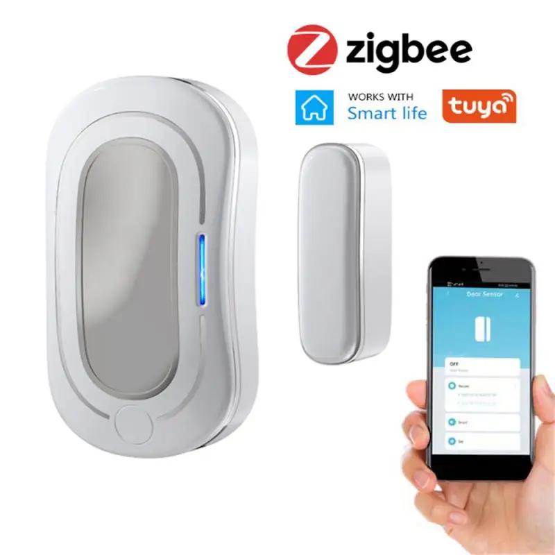 

Настенный датчик окон, перезаряжаемый магнит для двери Smart Life, датчик Zigbee Tuya, умная домашняя система безопасности Magne