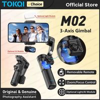 3-Axis Handheld Gimbal Stabilizer for Smartphone iPhone Android Mobile Phone Anti Shake Video Recording, with Removable Remote