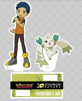 Anime Digimon Tamers figurka lalka tato Guilmon Ruki Renamon Jian teriermon akrylowy stojak Model płyta Cosplay zabawka na prezent