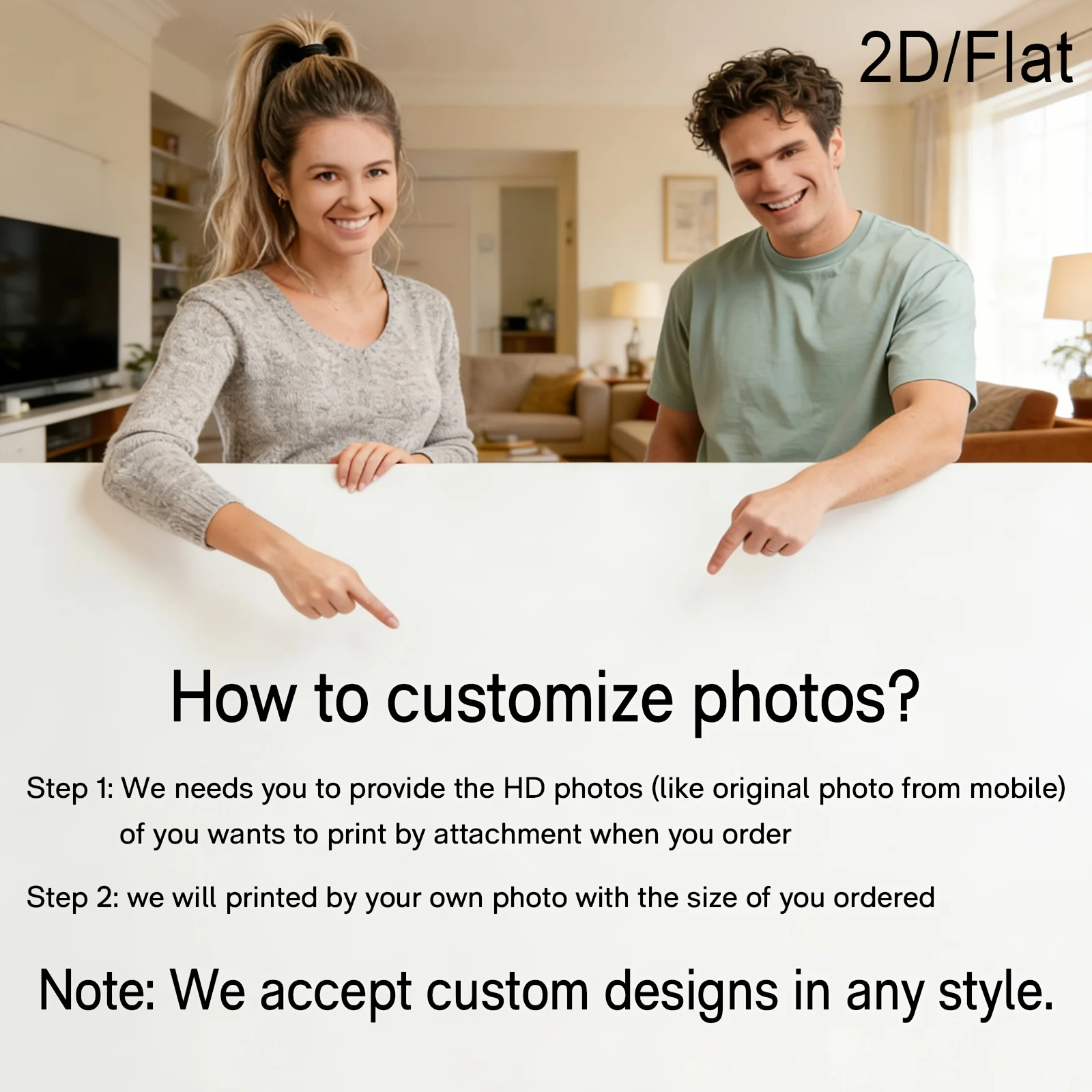 Custom Prints Wall Art Picture Print on Poster Canvas Painting for Living Room Home Decorating Your Photo Framed or Unframed view 6