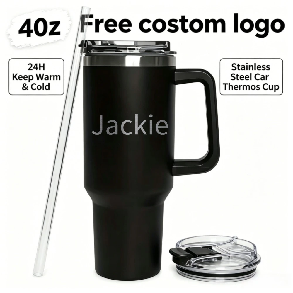 Bouteille isotherme personnalisée en acier inoxydable de 1200 ml avec poignée, idéale pour le café, les boissons chaudes et froides en extérieur. Cadeau personnalisé pour un anniversaire ou la rentrée scolaire.