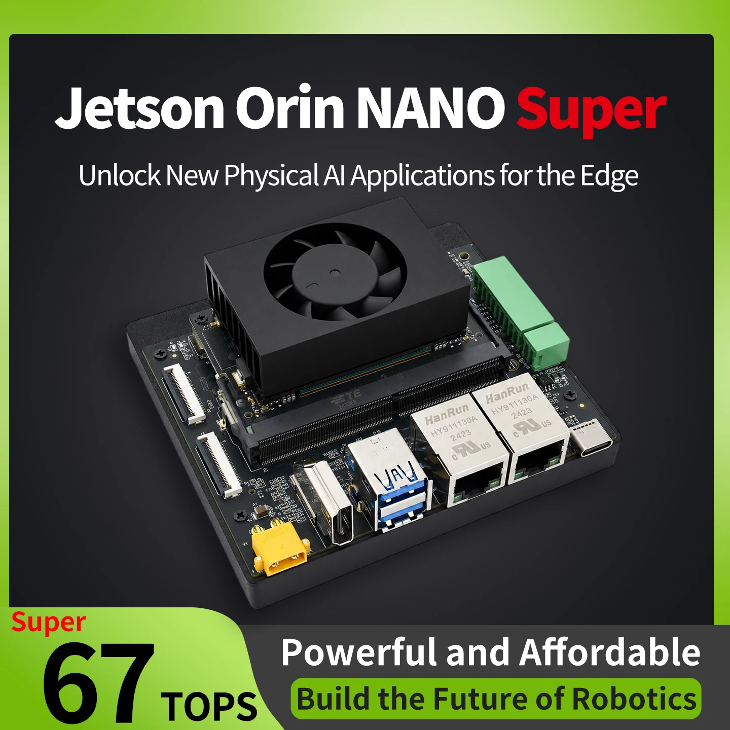 Jetson Orin Nano Super Development Board Dual Gigabit Ethernet 4G Development Kit AI Artificial Intelligence