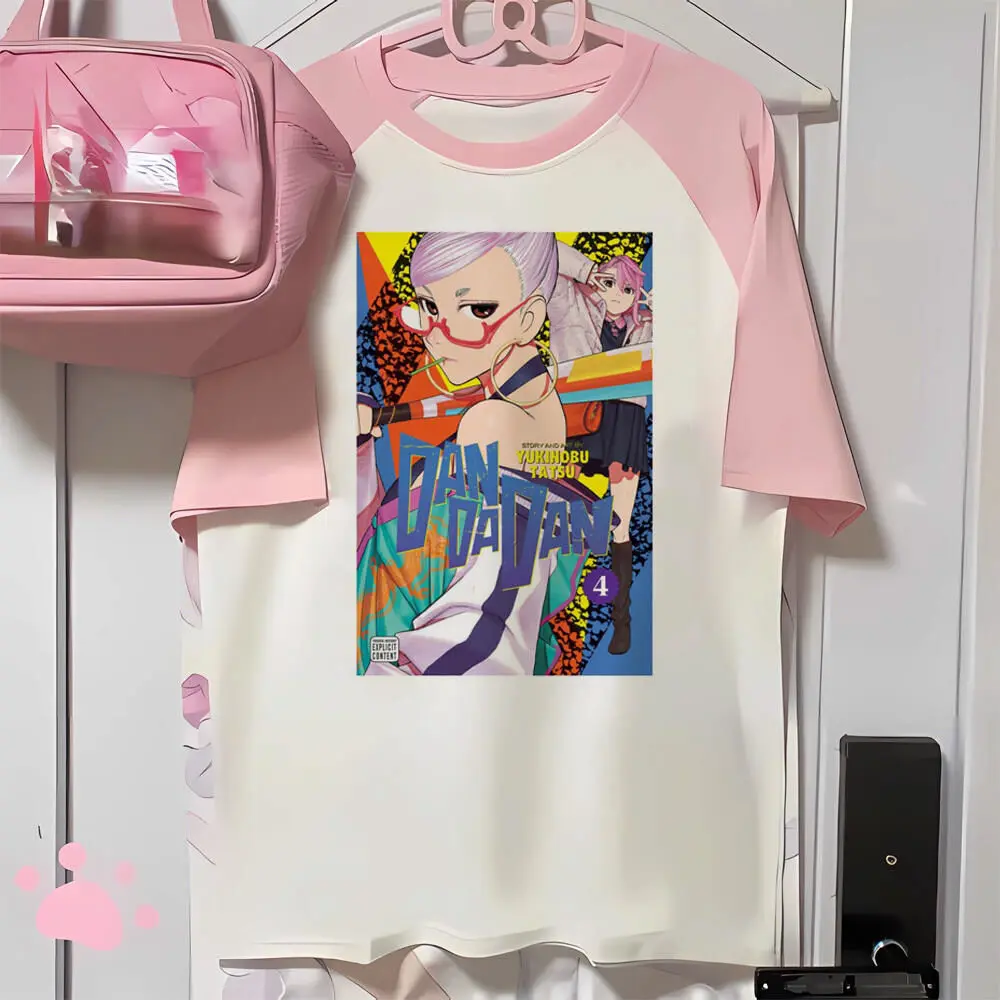 Dandadan t shirt female Grunge Pastel 80s Digital shirt hip hop korean clothes Grunge Trendy Psychedelic streetwear