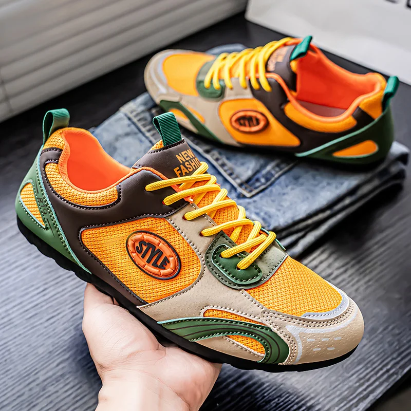 ELUVA Męskie buty Lekkie, oddychające sportowe trampki Antypoślizgowe buty sportowe dla mężczyzn Wygodne buty do chodzenia dla mężczyzn