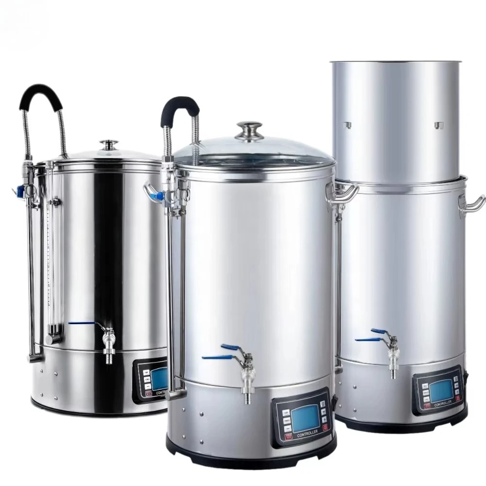 Stainless steel all-in-one machine Household beer brewing system equipment Electric mashing miniature craft beer machine