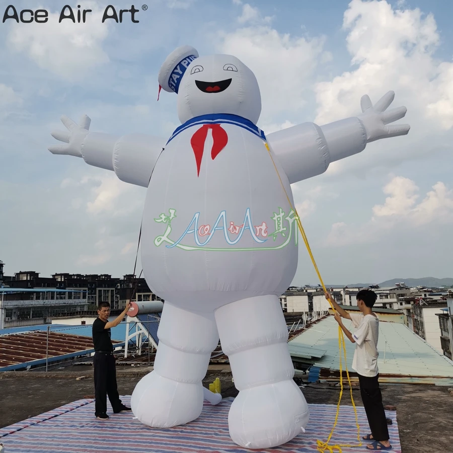 Custom Giant Inflatable Cartoon Model Snowman Inflatable Marshmallow Man for Events