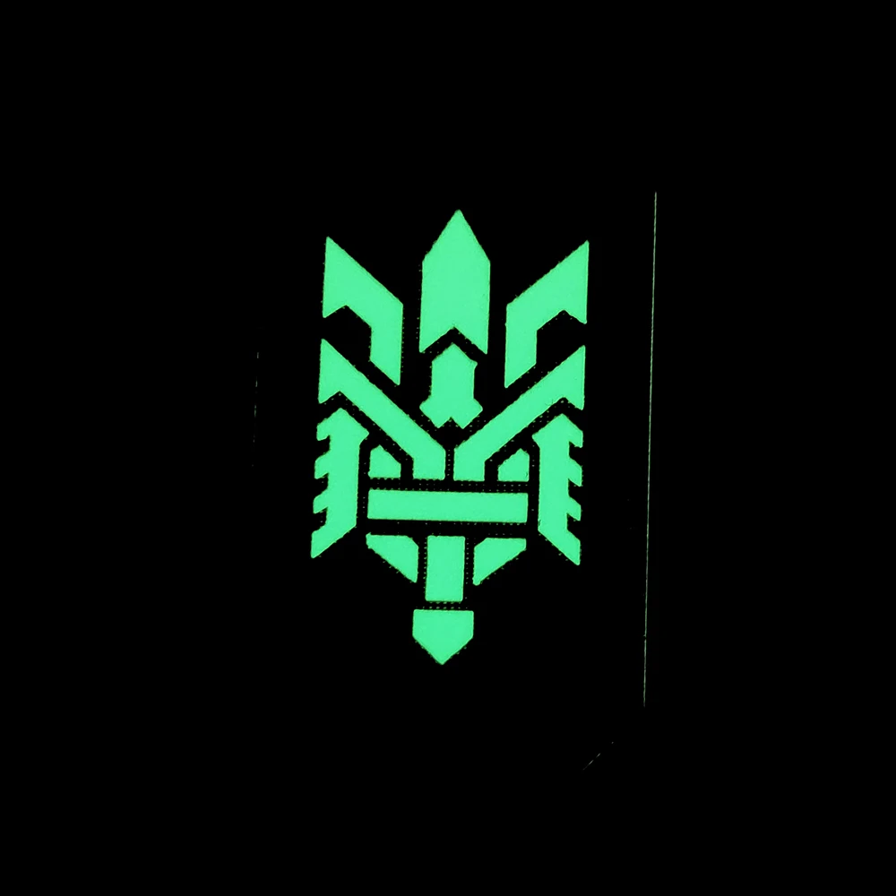 Ukraine Luminous Infrared Reflection Patch Nylon Military Ukrainian National Emblem Badge Tactical Halberd Flag For Clothing