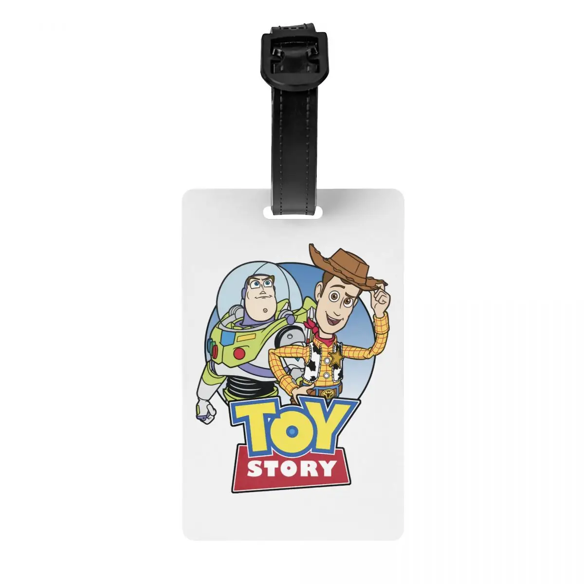 

Buzz And Woody Toy Story Luggage Tag With Name Card Privacy Cover ID Label for Travel Suitcase