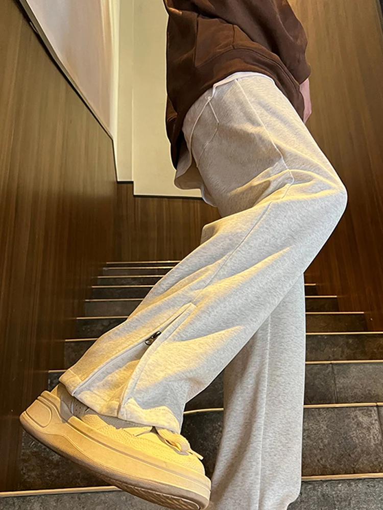 

Cleanfit American Sle Men's Casual Pants Spring Autumn New Model Side Zip Straight Leg Loose Casual Trousers