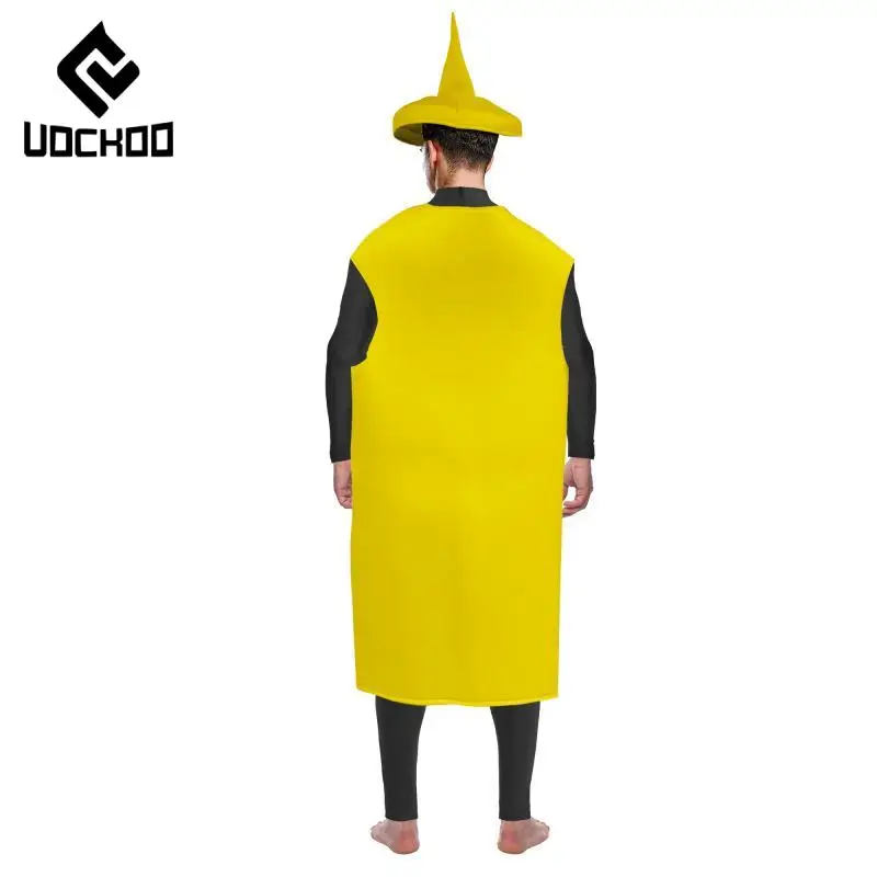 Junge Salat Dressing Cosplay Kostüm Erwachsene Overall Disguise Anzug Schwamm Lustige Köstliche Gewürz Flasche Karneval Party Kleidung