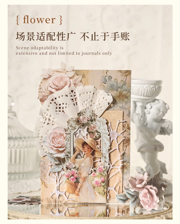 Journal GO Scrapbooking DIY 3D-Aufkleber, Blumenalbum, Journaling-Zubehör, Hobby-Album, Karte, DIY, florale Aufkleber, 10 Stück – Detail 11