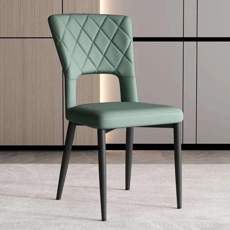 Nordic Dining Chair Design Relaxing Lounge Leather Chair Cafe Dinette Dining Chair Desk Bar Stool Home Furniture Office Chair