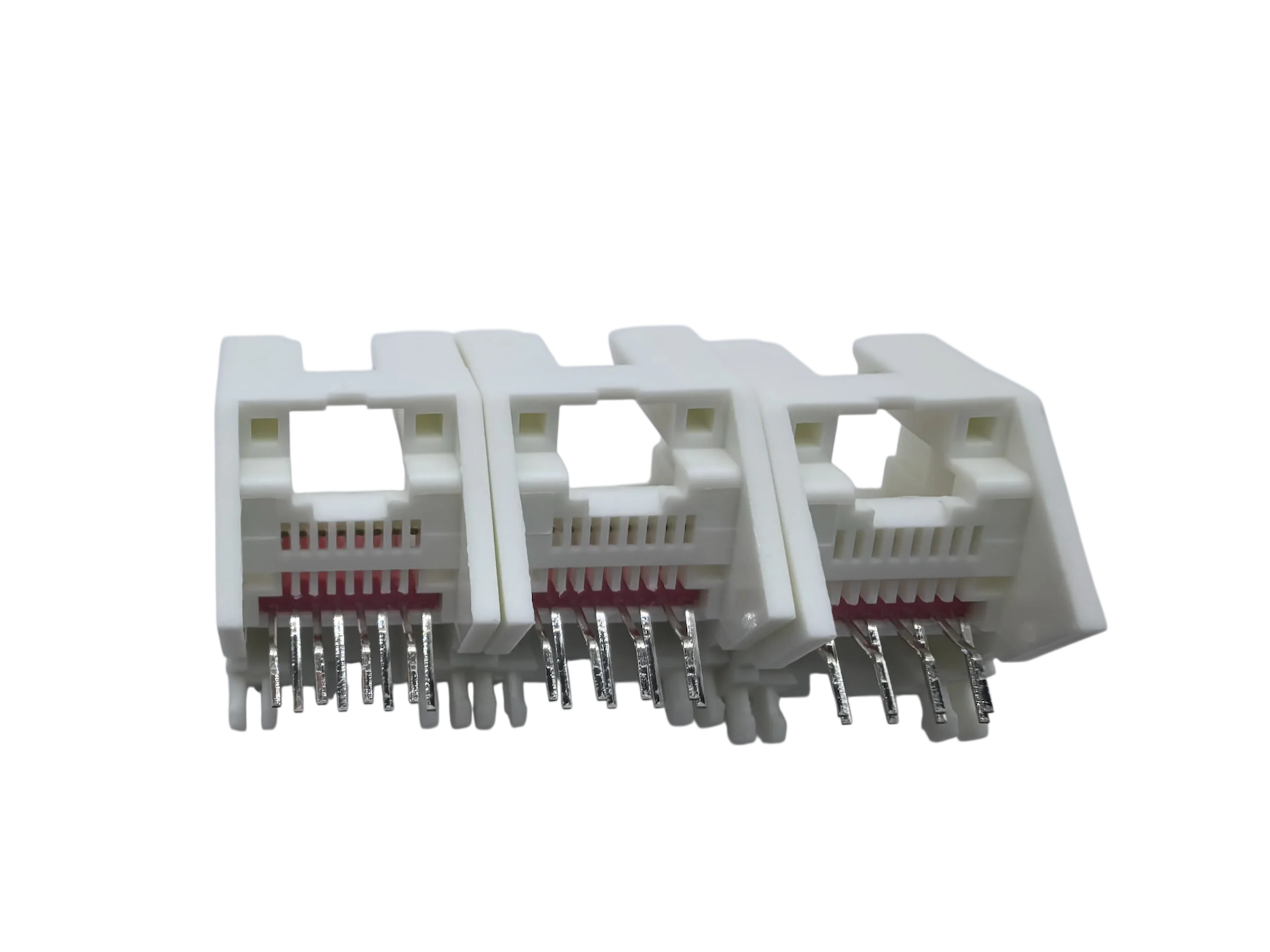 High-Quality 8P8C Modular RJ45 Jack with LED Status Indicator & 45-Degree Angled Design for Reliable Network Connections
