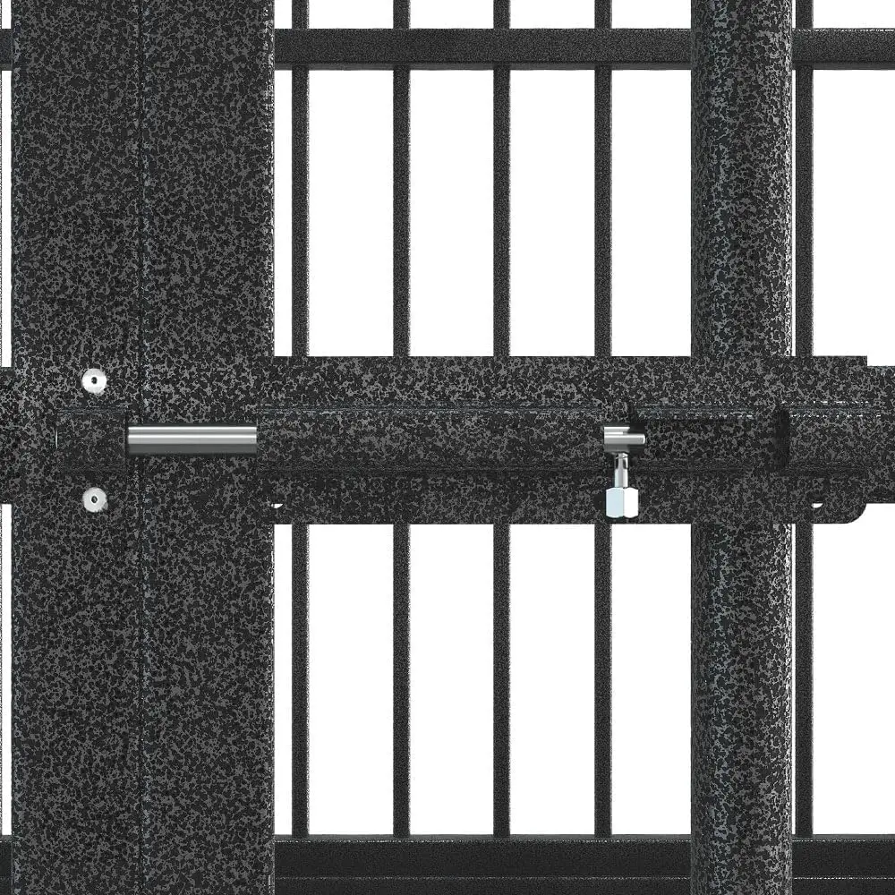 Caixa de móveis para cães de 42 polegadas para cães grandes, canil para cães resistente interno com bandejas removíveis, rodas e madeira elegante