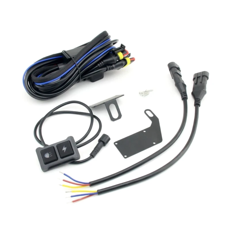 Wiring Harness Motorbike Led Fog Light Lamp Relays Wire High Low Beam Dirt Bike Spotlight Work Lamp Cable For Car