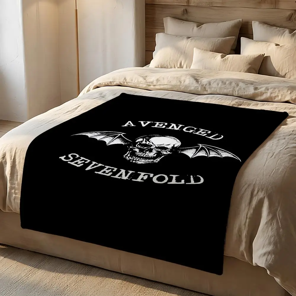 Metal Band Avenged Sevenfold Throw Short Plush Throw Blanket Soft Skin-Friendly Multi-Scene Home Office