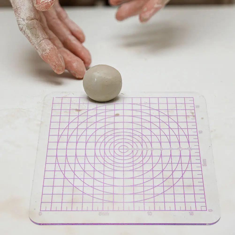 

2 шт. прозрачных пресс-форм для глины с закругленными углами, легко моющиеся, для лепки из глины, керамики и художественных проектов