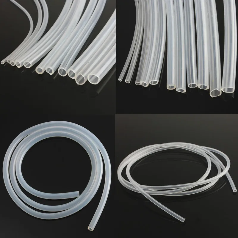 1M Food Grade Transparent Silicone Tube Rubber Hose 4 5 6 8 10 12mm Out Diameter Flexible Milk Hose Beer Pipe Silica Gel