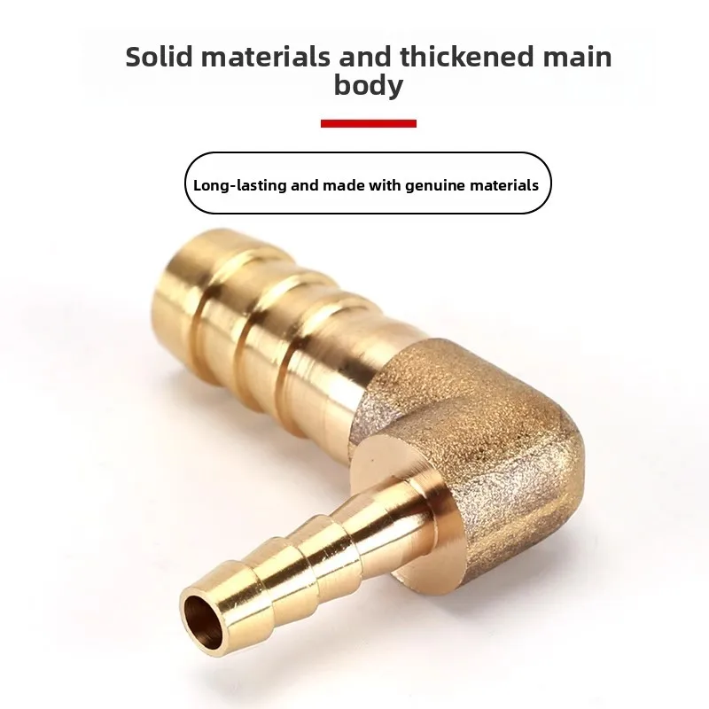 4 معبد نحاسي مزدوج متغير 6 8 مم، قطر متغير، كوع. قوي ودائم. مناسبة للغاز والماء والزيت والوسائط الأخرى #4