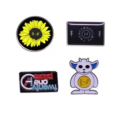 Twenty One Pilots Pin Classic Rock Band Brooch American Alternative Music Badge Fan Collection Medal Clothing Accessories