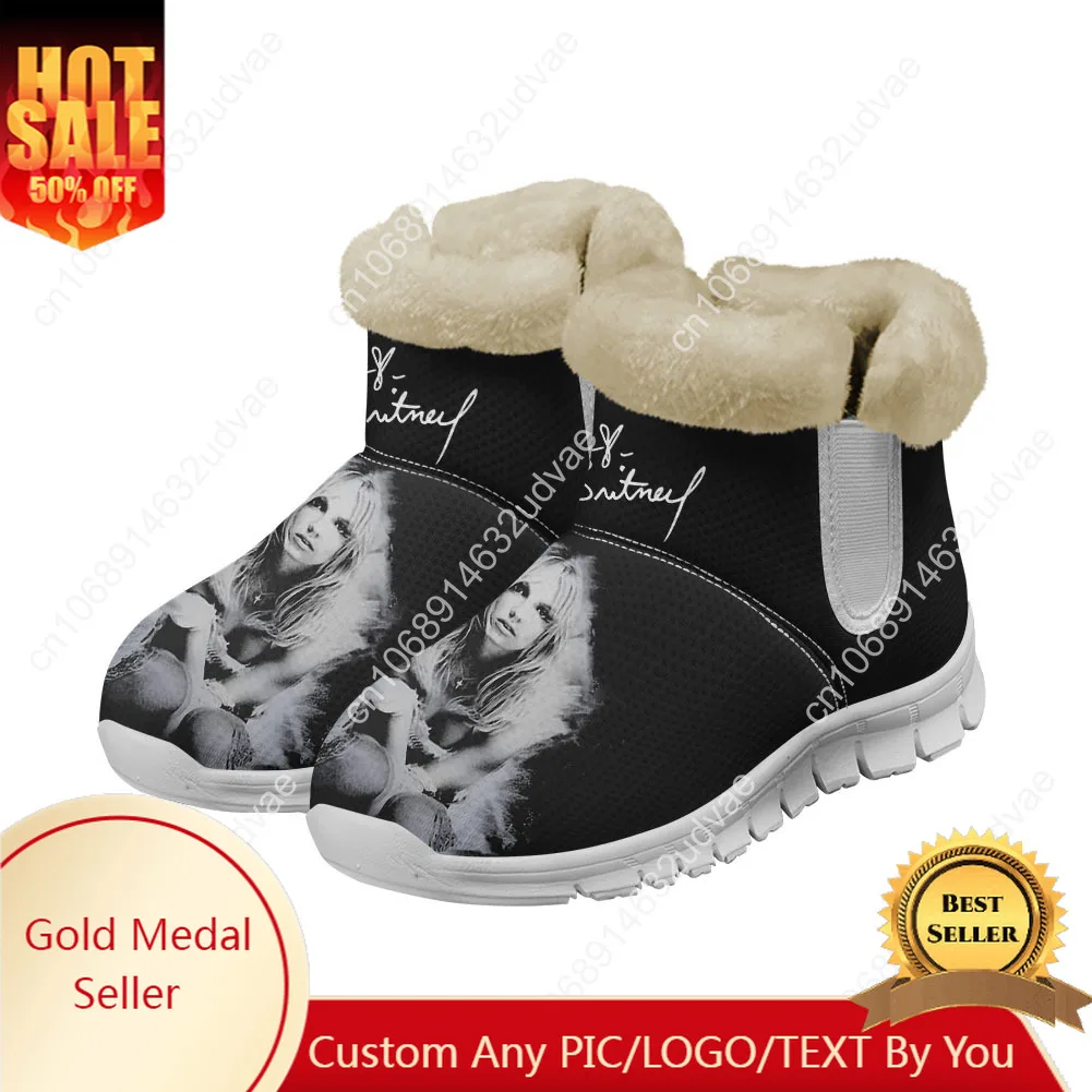 

B-Britneys S-Spears Snow Boots Mens Womens Teenager Shoes Keep Warm Boot High Quality Casual Couple Sports Customize Sneakers