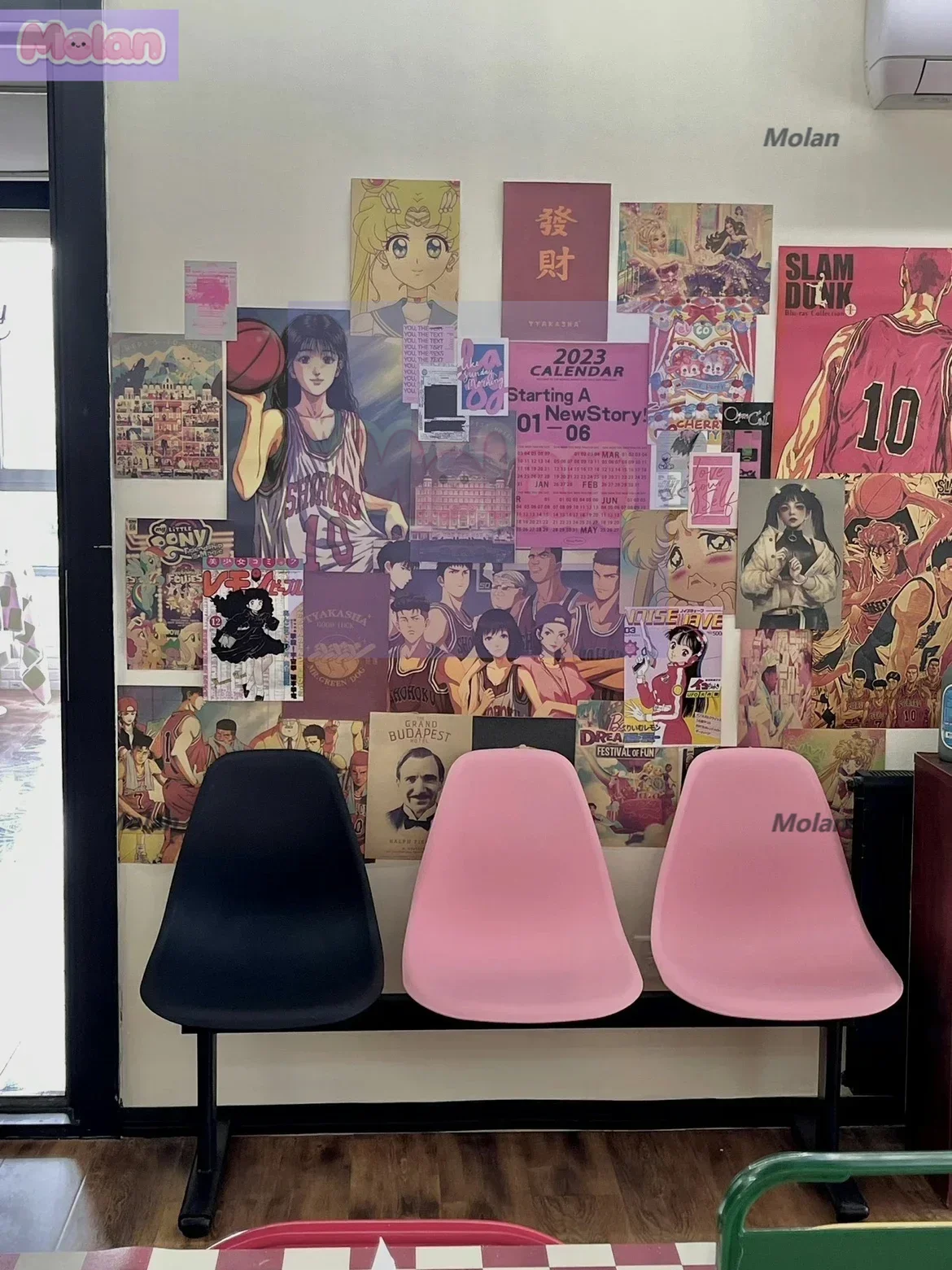 

Plastic row chair waiting seat bar shopping mall color Internet celebrity wedding photography transparent outdoor step chair