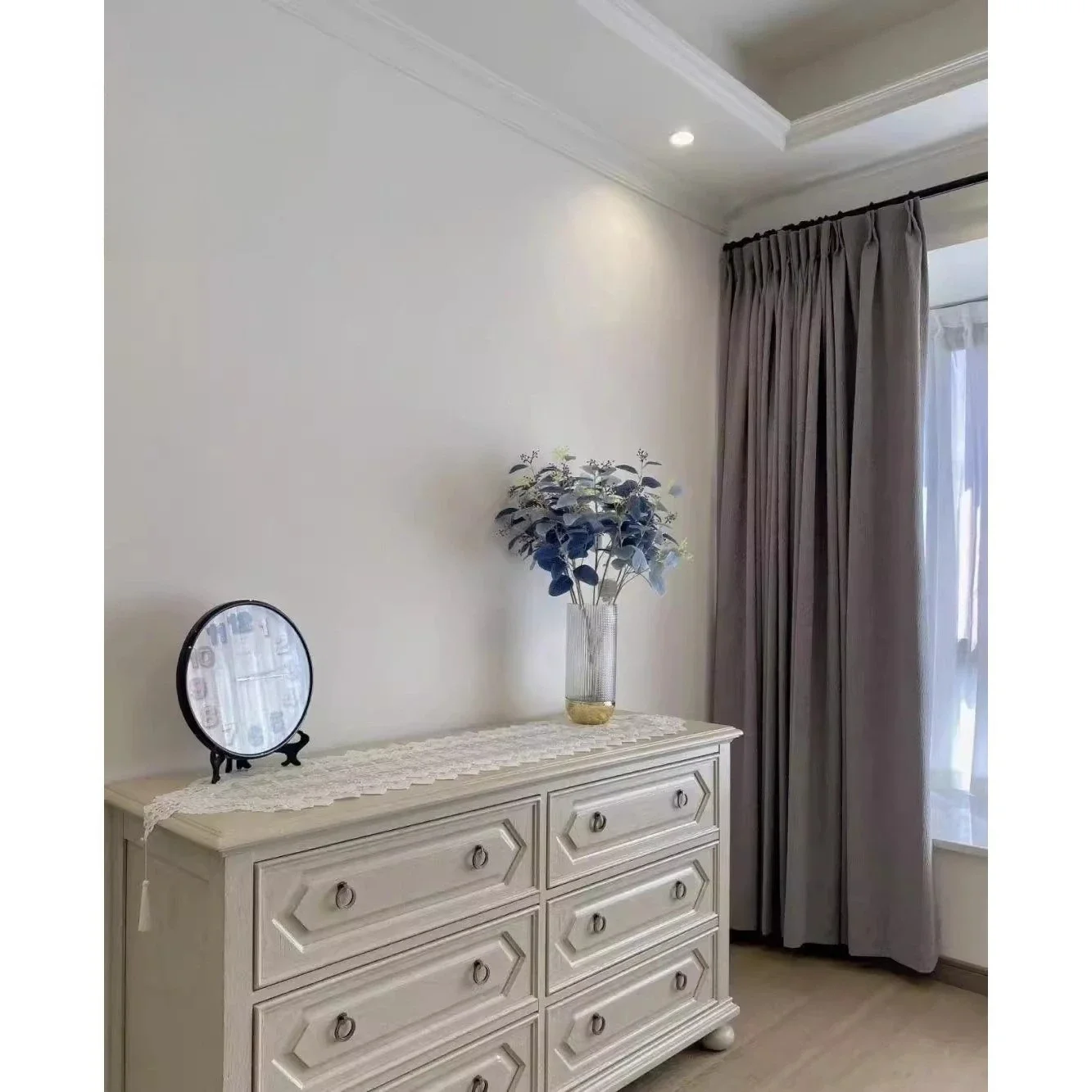 Meuble TV moderne et Simple pour chambre à coucher nord-américaine, meuble à Six seaux en chêne, vente directe d'usine