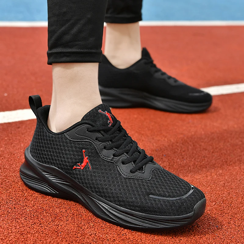 أحذية الجري الرجالية المريحة، أحذية رياضية مبطنة للخروج، أحذية رياضية كاجوال قابلة للتنفس، شبكة عصرية للتدريب على المشي