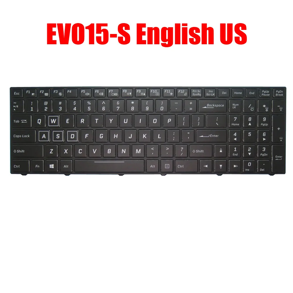 

Laptop Keyboard For Origin PC EVO15-S EVO 15S 2017 English US With Backlit Black New