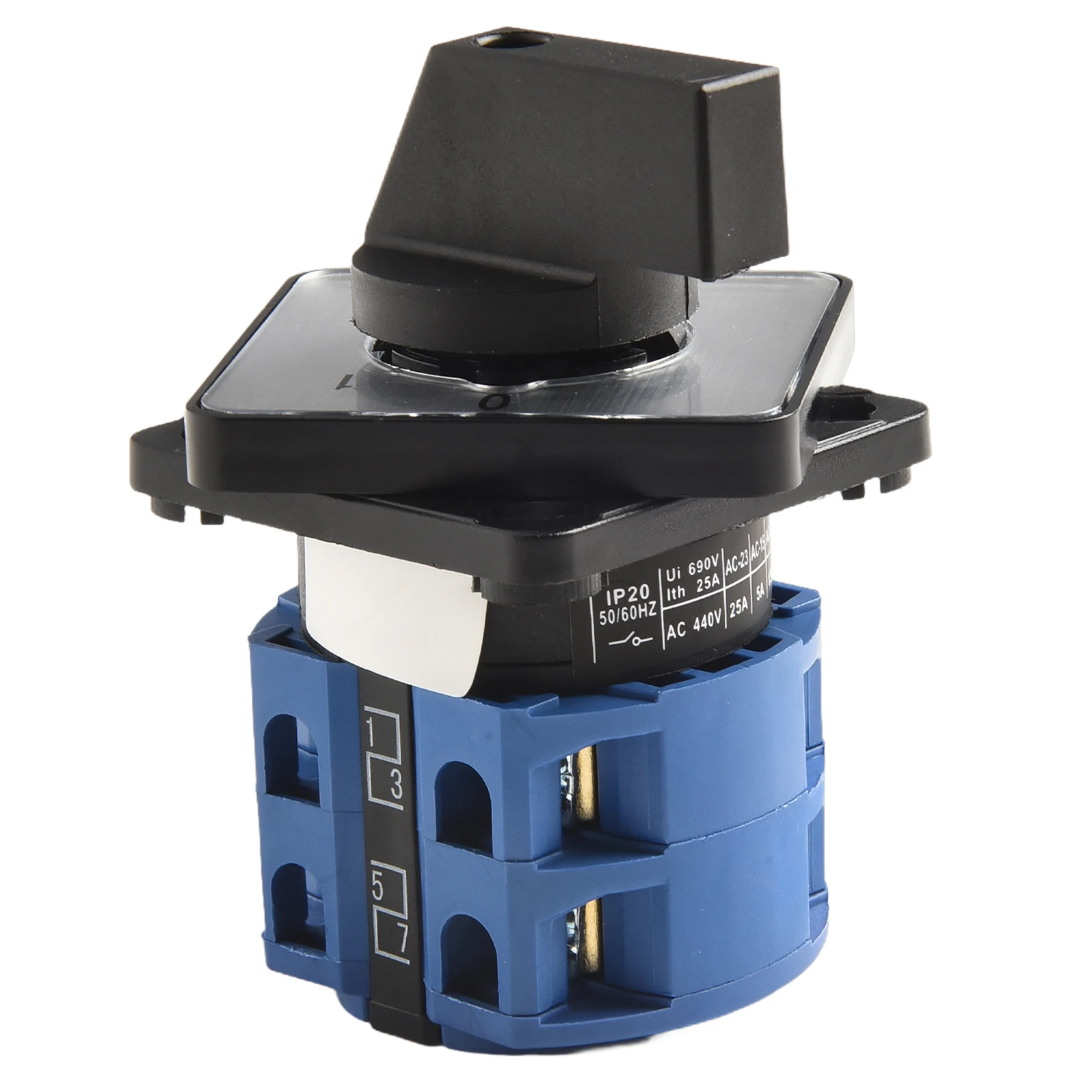 

1 шт., 25 А, 690 В, поворотный кулачковый переключатель для LW26-25, 2 положения, 3 полюса, поворотные переключатели, переключатели с серебряным точечным управлением