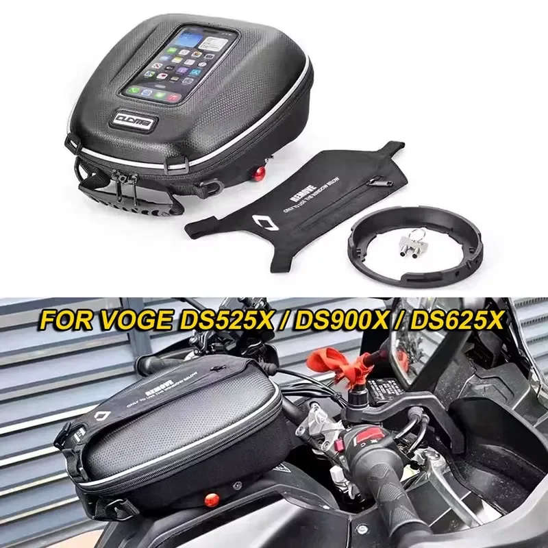 For VOGE DS525X DS900X DS625X Motorcycle Fuel Tank Bag Quick Lock Luggage Waterproof Backpack Storage Saddle Bag Accessories