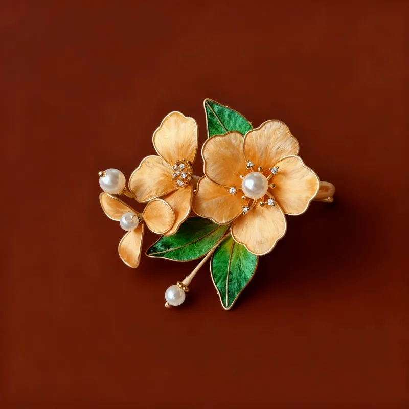 

Elegant Heritage Velvet Hairpin - Handmade Intangible Cultural Heritage -Chinese Silk Flower Hair Pins- Gift Hair Accessories
