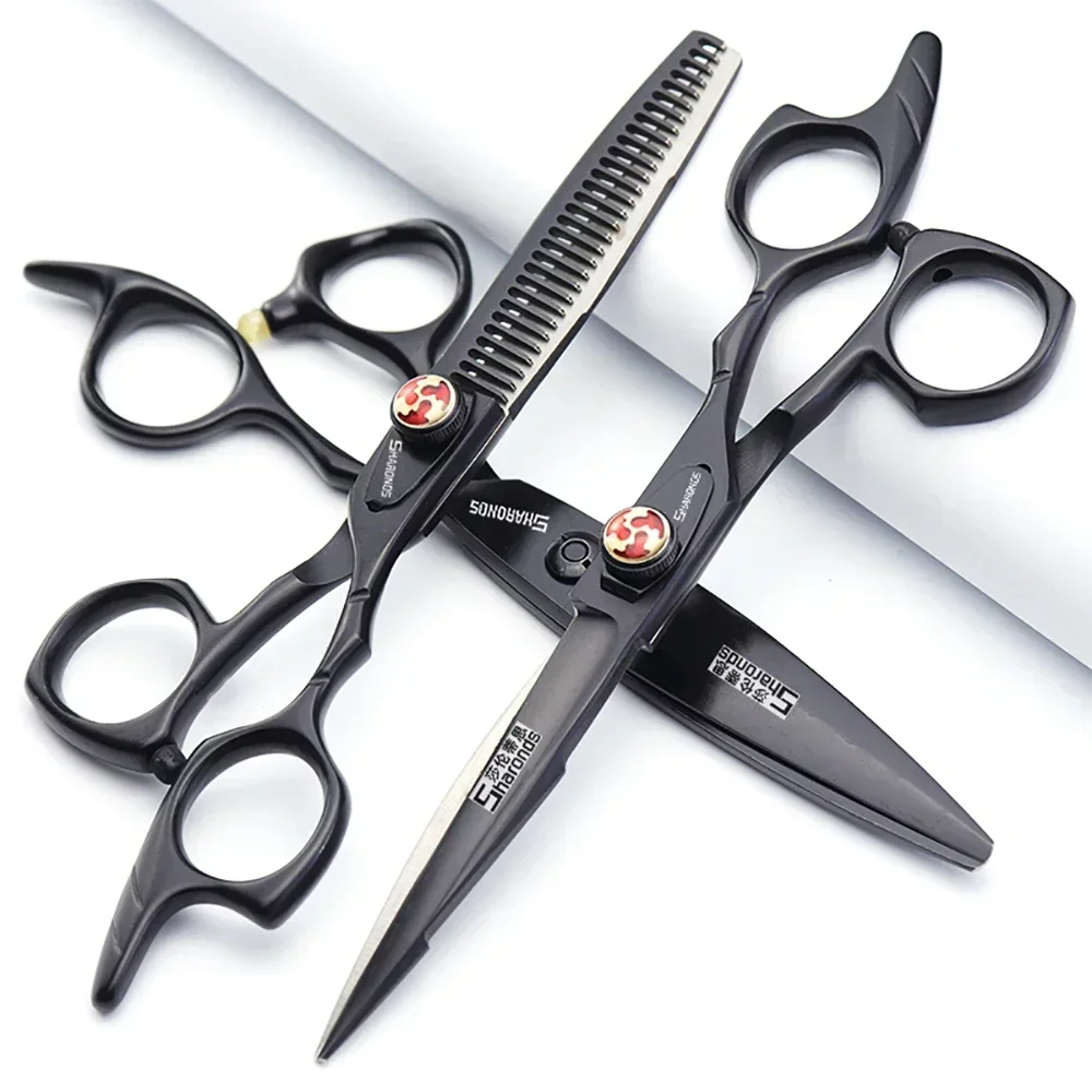 

Professional pet grooming Scissors, Japanese Steel Specialized Hair Cutting Set, 6 Inch 440C Barber Dedicated Clippers