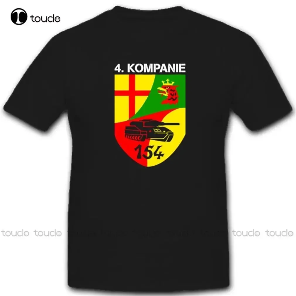 Hot Sell Fashion 4 154 Pzbtl Westerburg Westerwald repair tank battalion T Shirt O-Neck T Shirt aldult Teen unisex