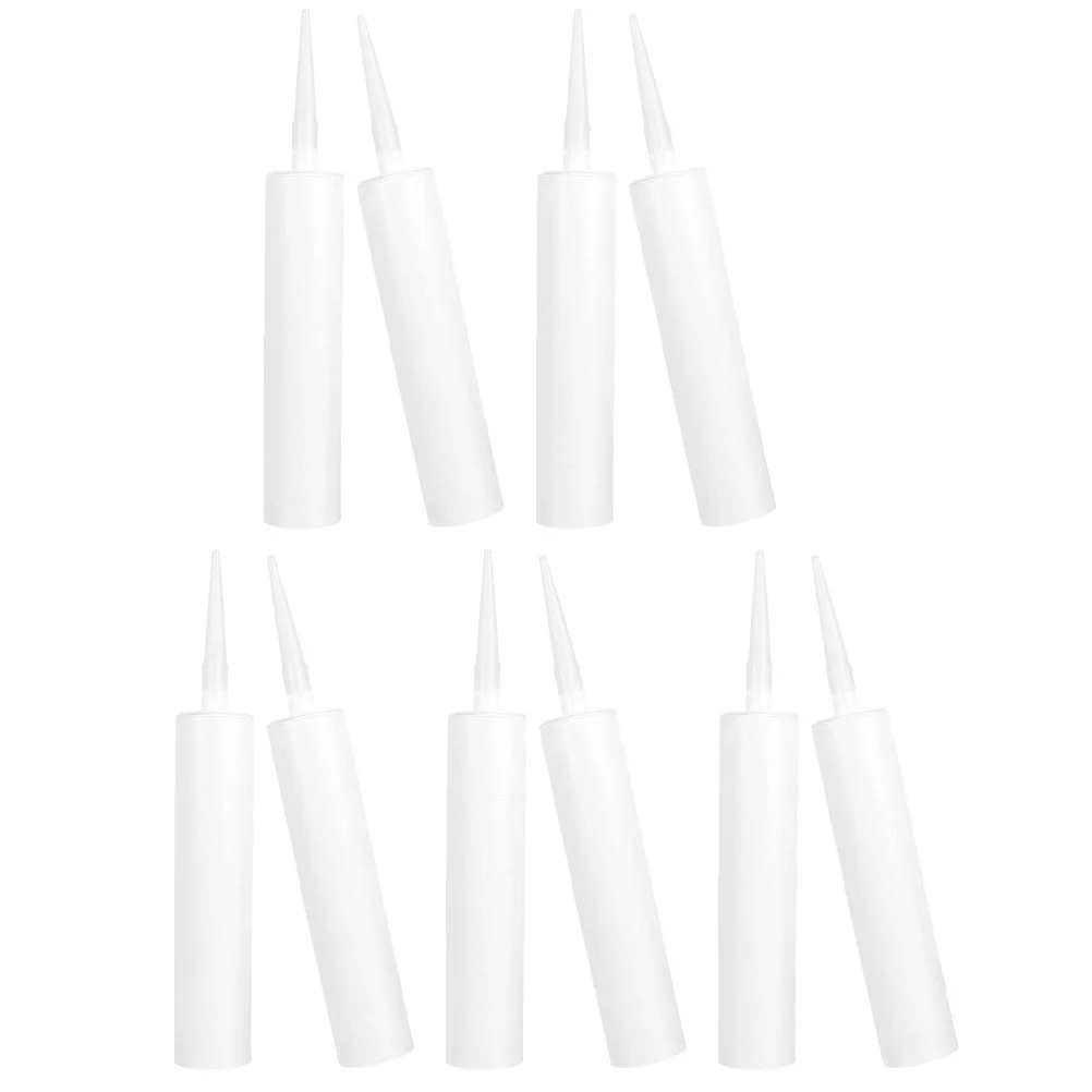 10 Stuks Lege Slang Sanitair Tape Afdichting Caulking Tube Herbruikbare Plastic Fles Buizen Voor Vloertegels Hervulbare Reizen