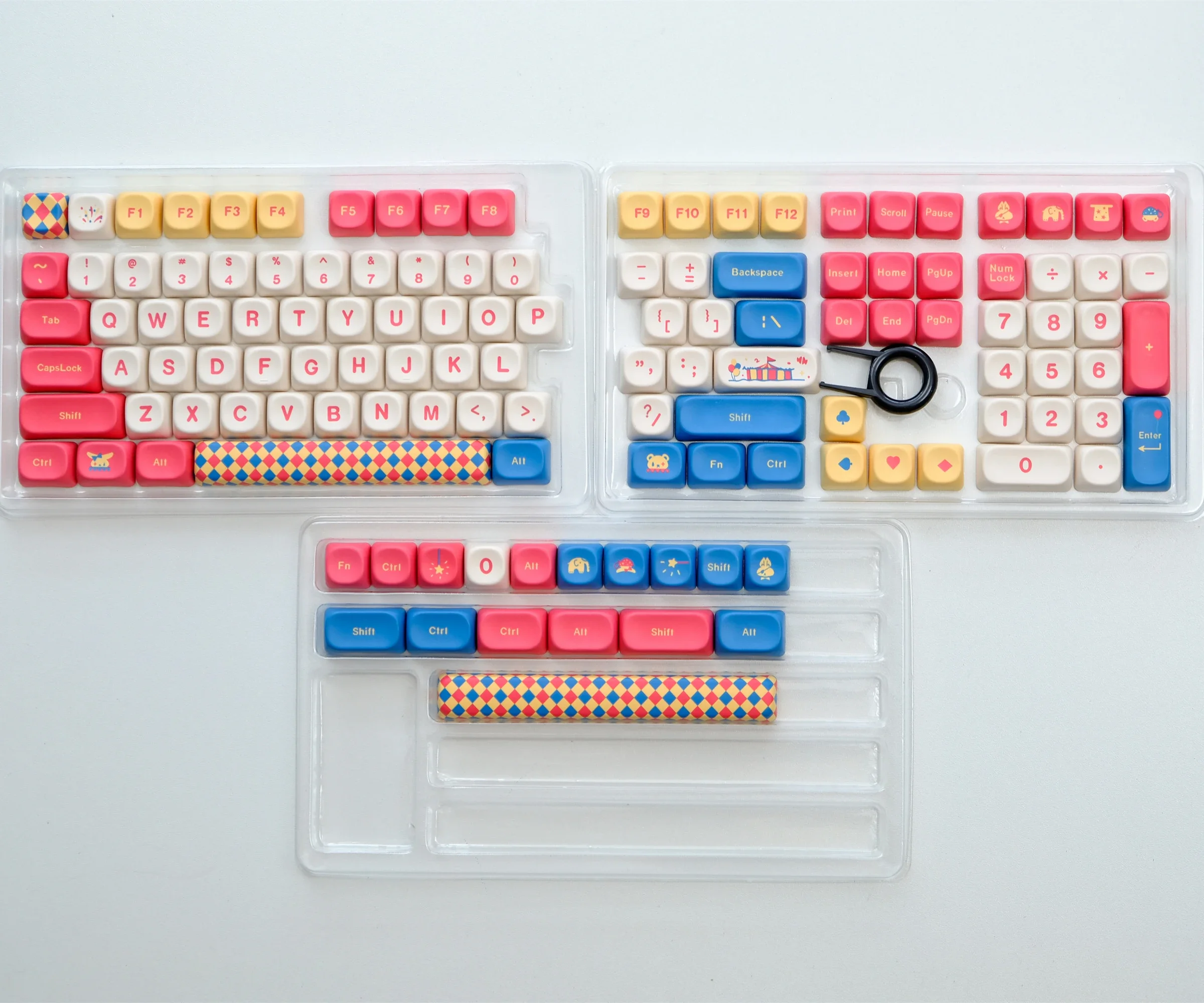 GMK Circus Keycaps 135 Keys Cherry Profile DYE-SUB Personalized keycaps For Wooting Mechanical Keyboard