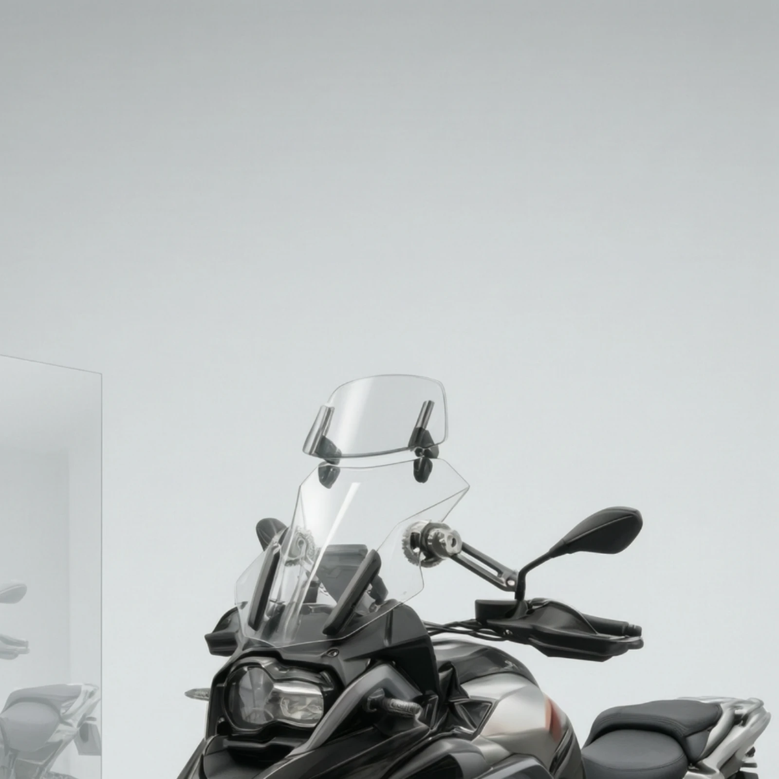 Windshield Extension Universal Windshield Extender with Clamp Wind Deflector with Snap-on Mount Transparent Air Current Extender
