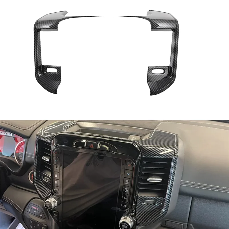 Car Interior Center Console Air Outlet Decorative Frame for Dodge RAM 1500 TRX T-REX 2023- Dashboard Air Vent Stickers