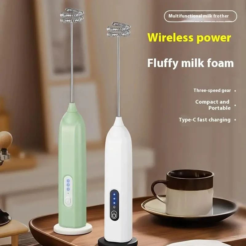 Electric Milk Frother Coffee Frother Set AA Size Kitchen Egg Beater Cream Frother Mixer for Coffee Lovers And Bakers