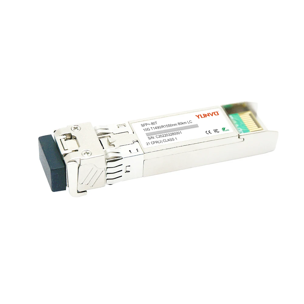 جهاز الإرسال والاستقبال البصري Yunvo-di ، bi ، 10G ، SFP ، 80 روض