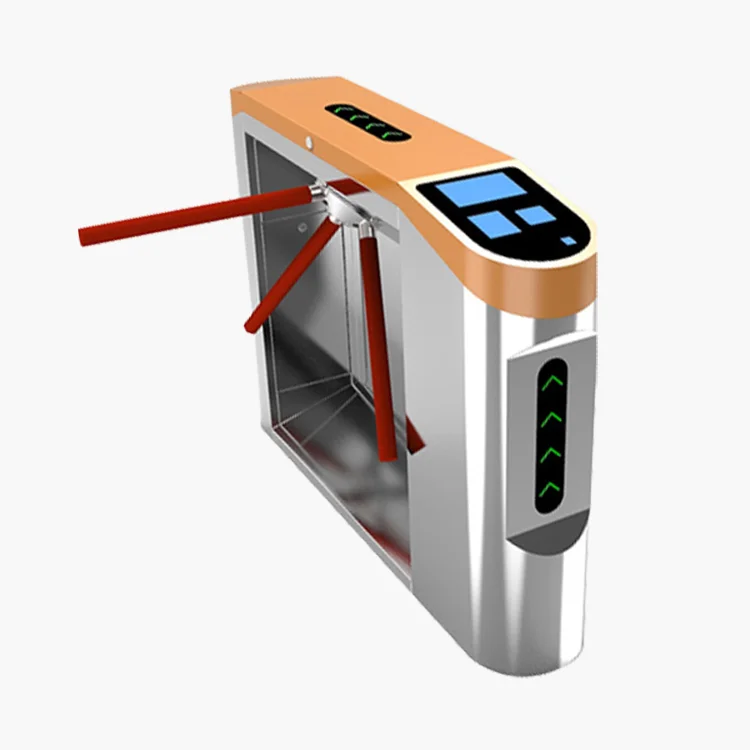 Precio de fábrica 304 Acero inoxidable Reconocimiento facial completamente automático Tarjeta RFID Sistema de control de acceso Trípode Torniquete para oficina