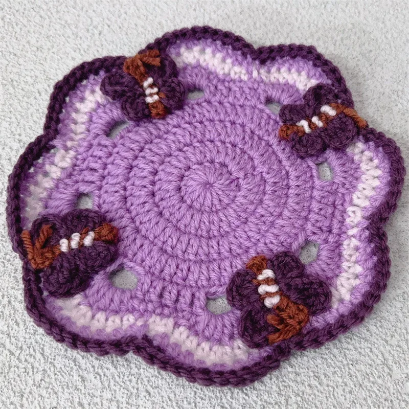 Fashion insulated coaster Nordic style handmade crochet placemat placemat for dining table kitchen accessories home decoration