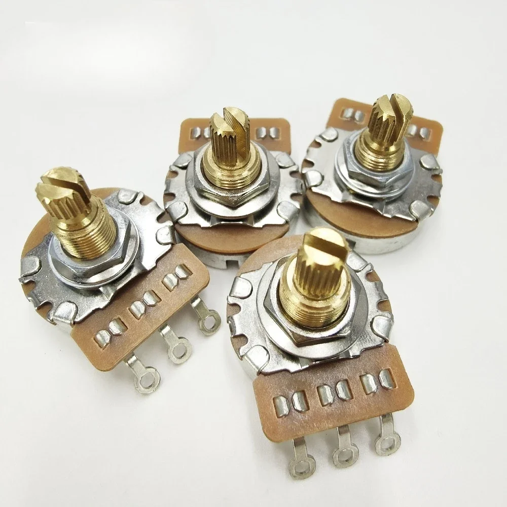 Premium Signal Guitar Control Potentiometer, All-Brass CTS Pot for Lifelong Performance, 250K 500K Solid Shaft